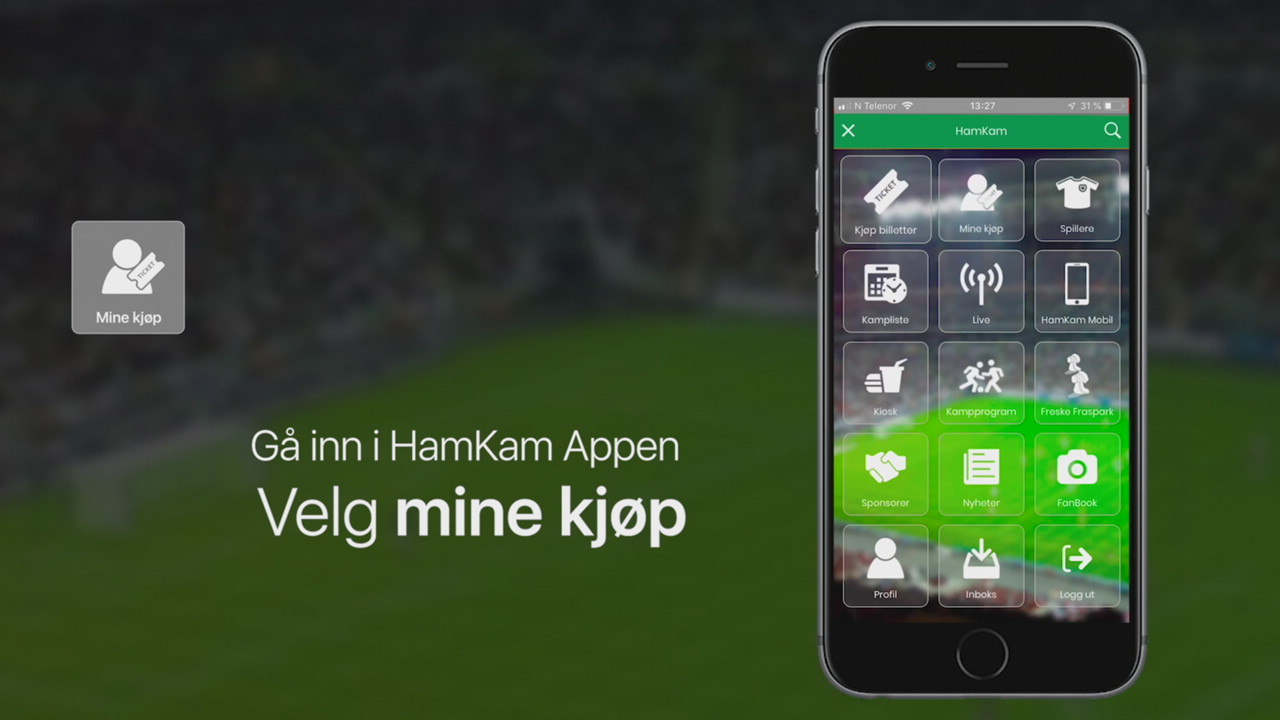 Vis din billett i billettluken